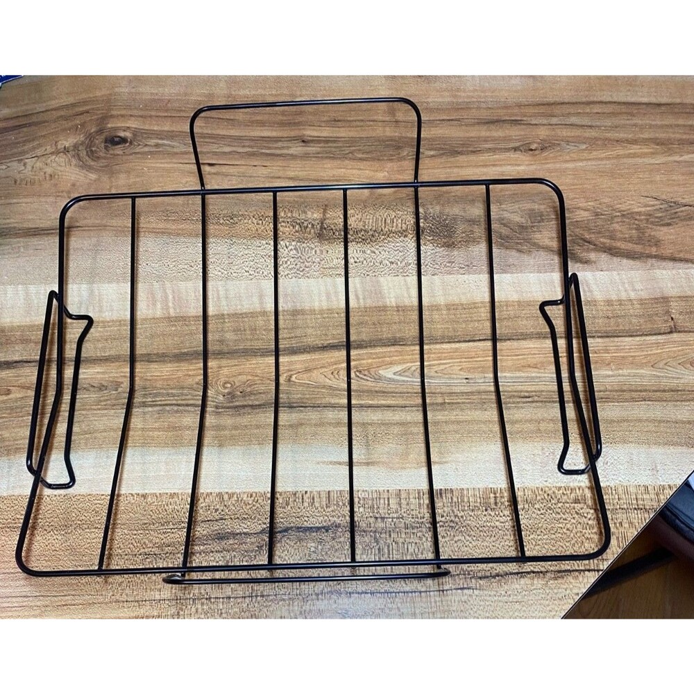 Roasting Rack For Turkey, Roast, Meat~Large~15" x 12"  w/ 4 Handles~NEW